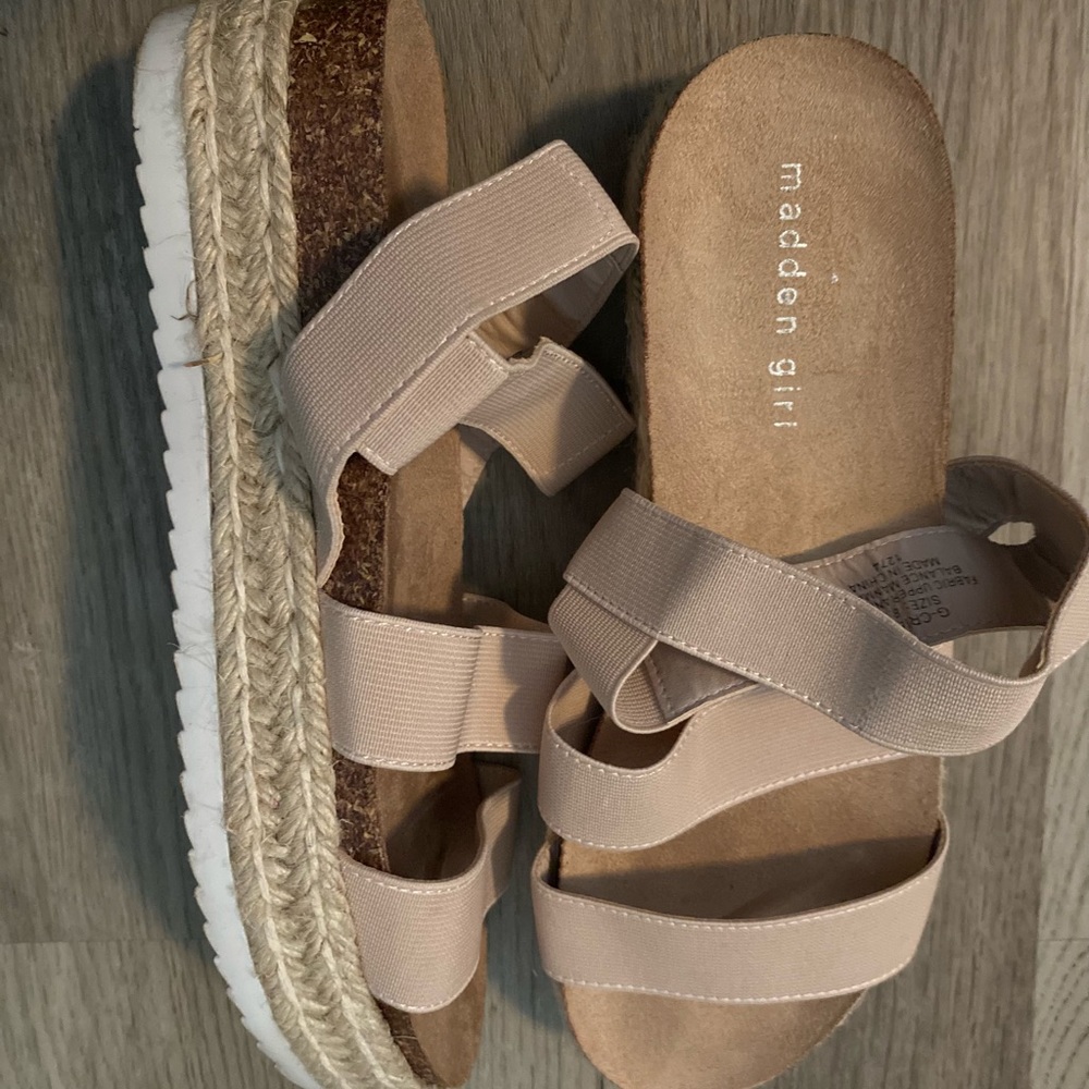 Pink espadrille sandals